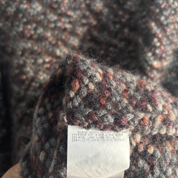 Missoni Chunky Multicolor Mohair Wool Herringbone Crewneck Sweater Large -XL - Picture 9 of 10